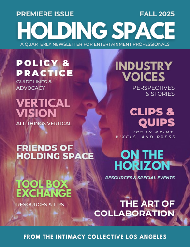Holding Space newsletter cover — premiere issue, Fall 2025